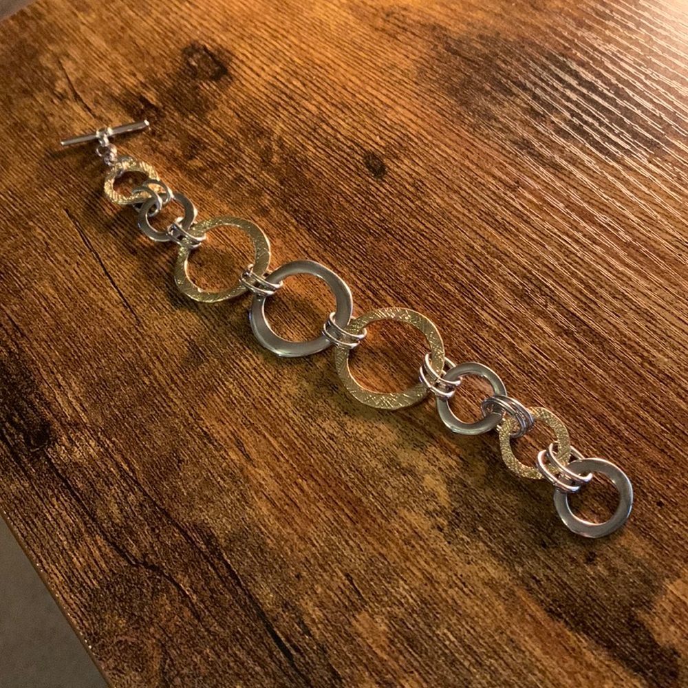 💛 3 for $15 Silver and gold bracelet
